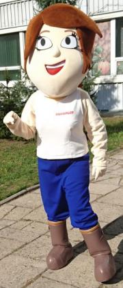 Elabika mascot costumes manufacurer Mrs. Konsport