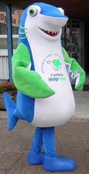 Elabika mascot costumes price Shark Fundacja Help Food