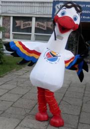 Elabika mascot costumes production Stork Aeroklub Leszczyński