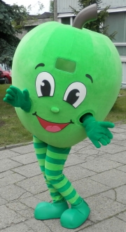 Elabika mascot costumes price Apple Green School