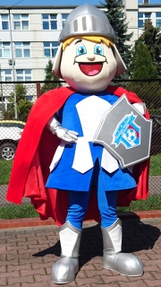 Elabika mascot costumes Knight Akademia Piłkarska Sulechów