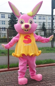 Elabika mascot stroje reklamowe Zając Sissi Energylandia