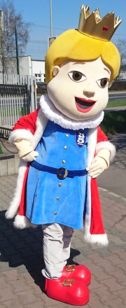 Elabika mascot stroje reklamowe na zamówienie Król Piątuś