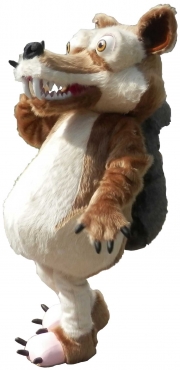 Elabika mascot stroje reklamowe Scrat Epoka lodowcowa