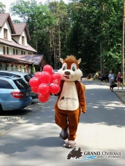 Mascot kostiumy reklamowe Elabika Wiewiórka Grand Hotel Chotowa