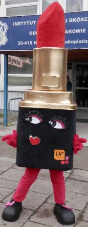 Elabika promotional advertising mascots Lipstick DP