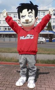 Elabika mascot costumes to order Boy OSKar Tylko Widzew