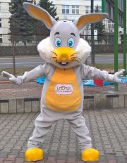 Easter mascots to order Elabika Hare EuroLider yellow