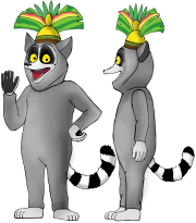 Przebrania dla animatorów Lemur maskotka a’la K.J. - projekt