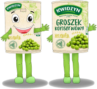 Kostium maskotka gigantyczna puszka groszku Kwidzyn - projekt