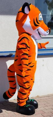 Strój reklamowy tygrysa w kolorze pomarańczowym