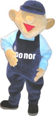 Elabika mascot costumes Professional Uponor