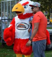 Elabika mascot costumes Eagle Polish Village Bread