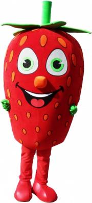 Elabika mascot costumes Wild Strawberry Polish quality food & drink