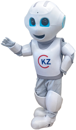 Humanoidalne kostiumy reklamowe chłopiec ludzik Robot KZ